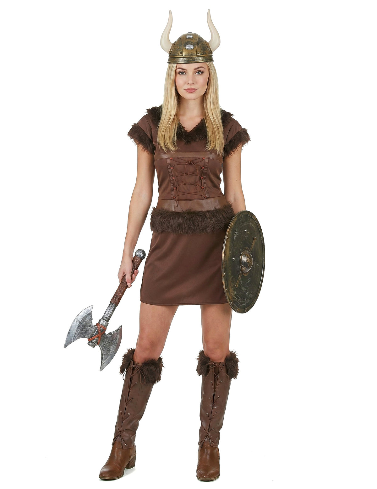 Costum viking femeie maro sexy