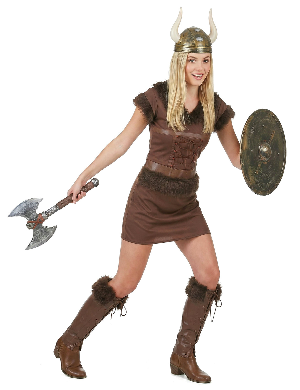 Costum viking femeie maro sexy