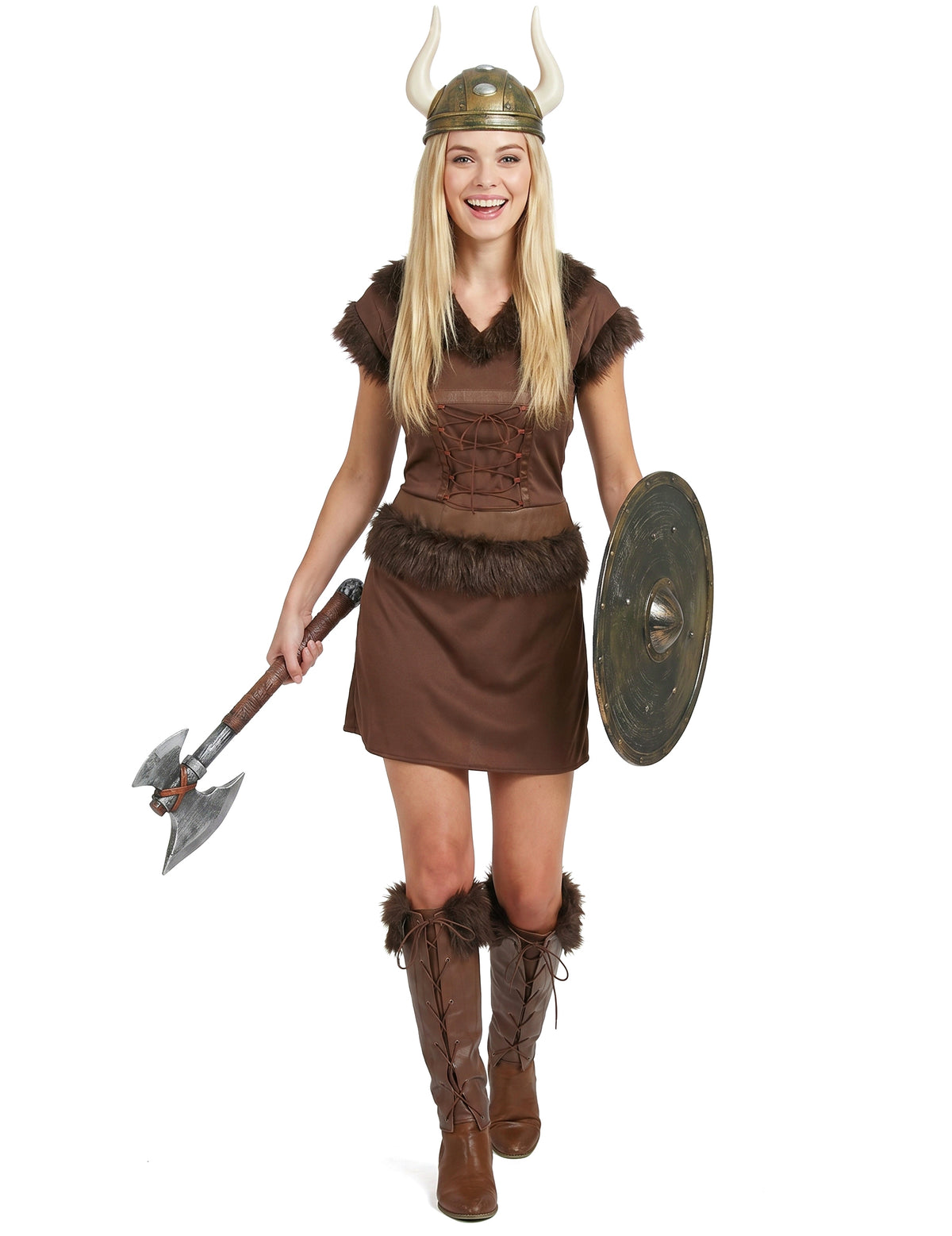 Costum viking femeie maro sexy