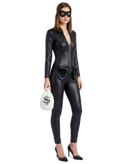 Femeie sexy mascată costum de hoți