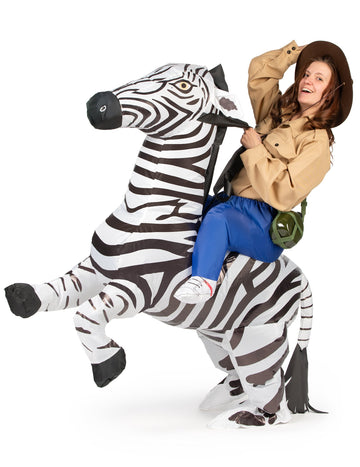 Costum zebră gonflabil pentru adulți