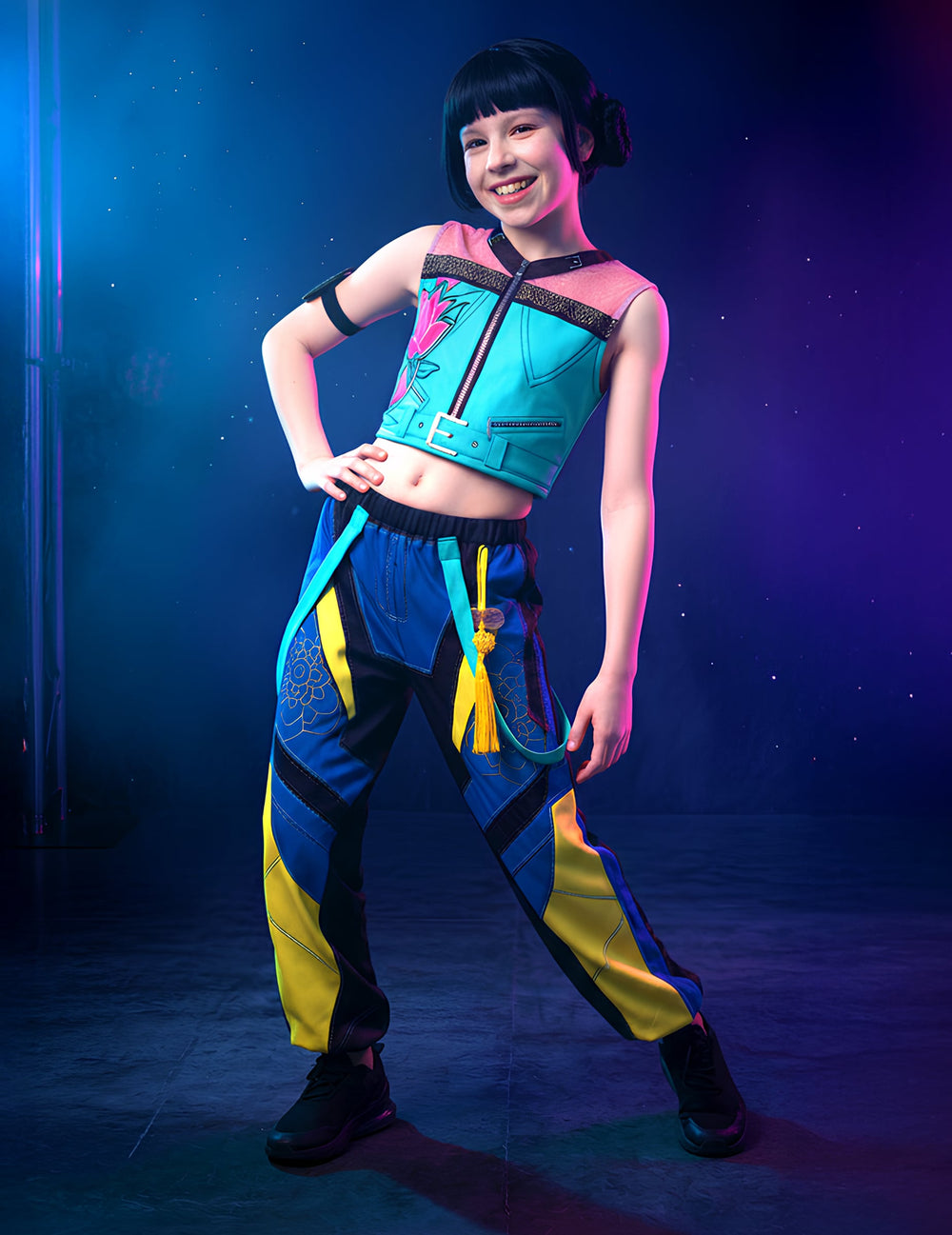 Vue d'ensemble du déguisement Zoey Kpop Demon Hunter™ pour fille