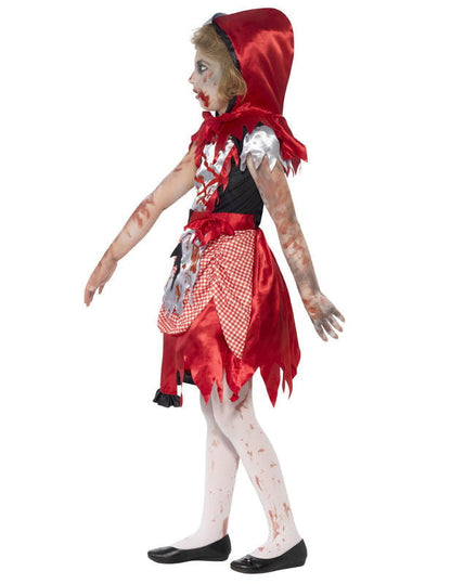 Vedere din profil a costumului de zombie pentru fetițe
