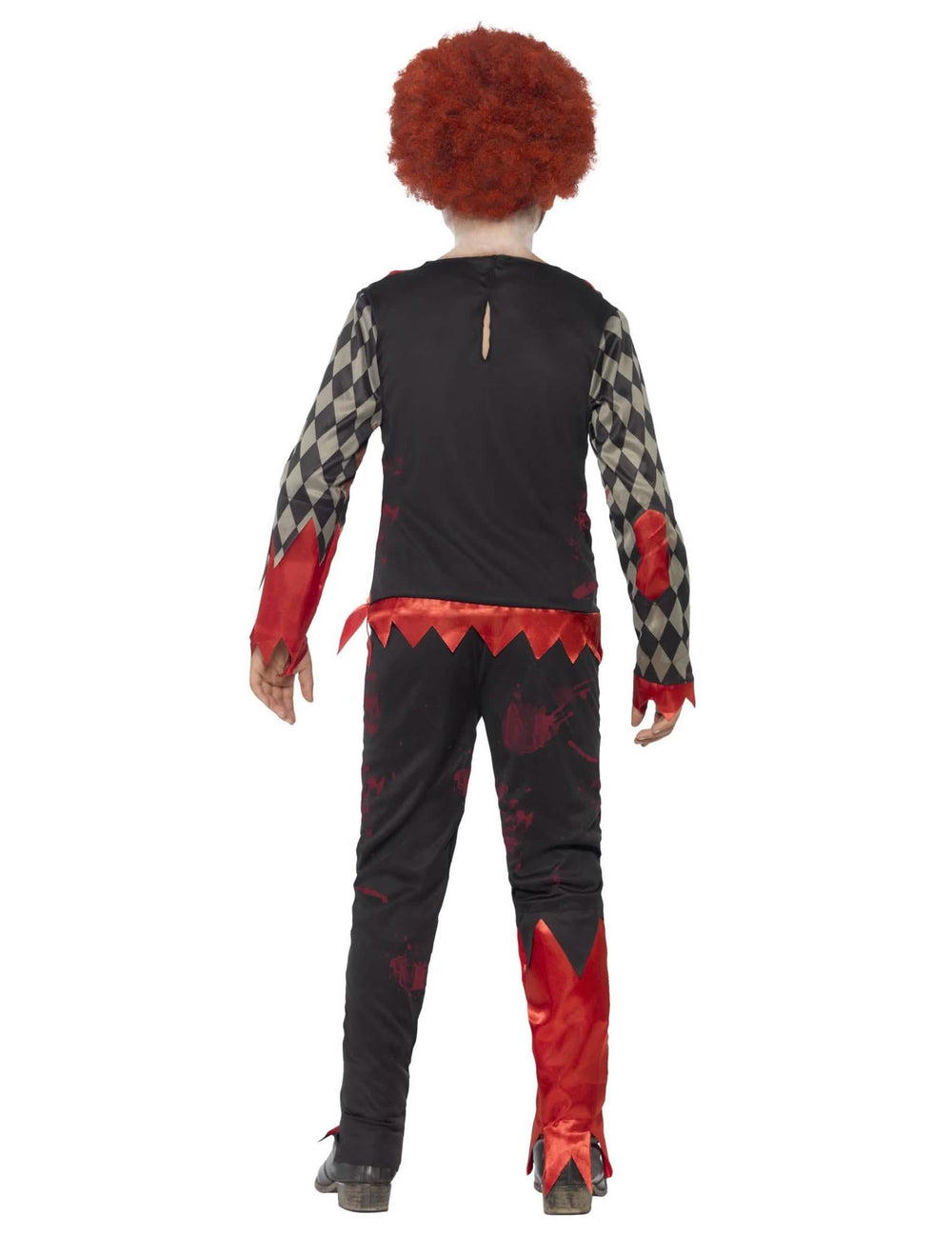 Vedere din spate a costumului zombi clovn pentru copil