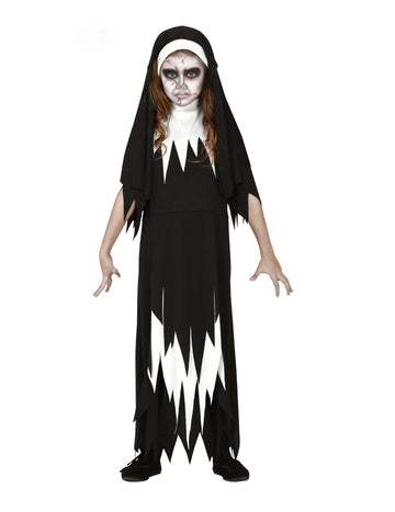 Costum de fată de călugăriță zombie