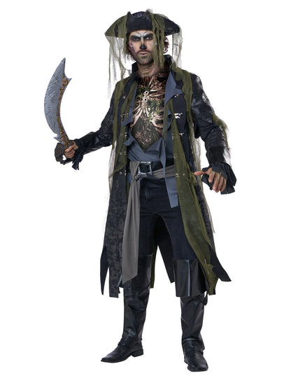 Costum de zombie pentru pirați de lux pentru adulți