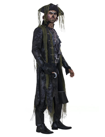 Costum de zombie pentru pirați de lux pentru adulți