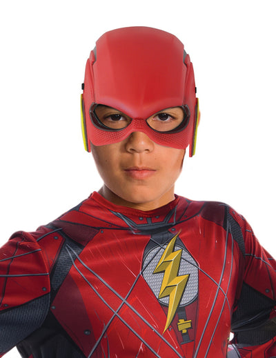 Demi-masque Flash pour enfant rouge