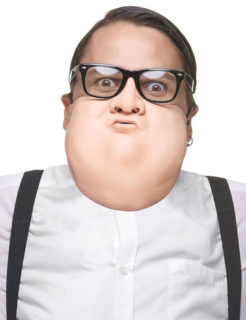 Mască de mărire pe jumătate în latexul adult