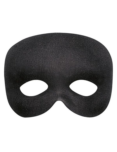 Demi-masque noir pour adulte noir