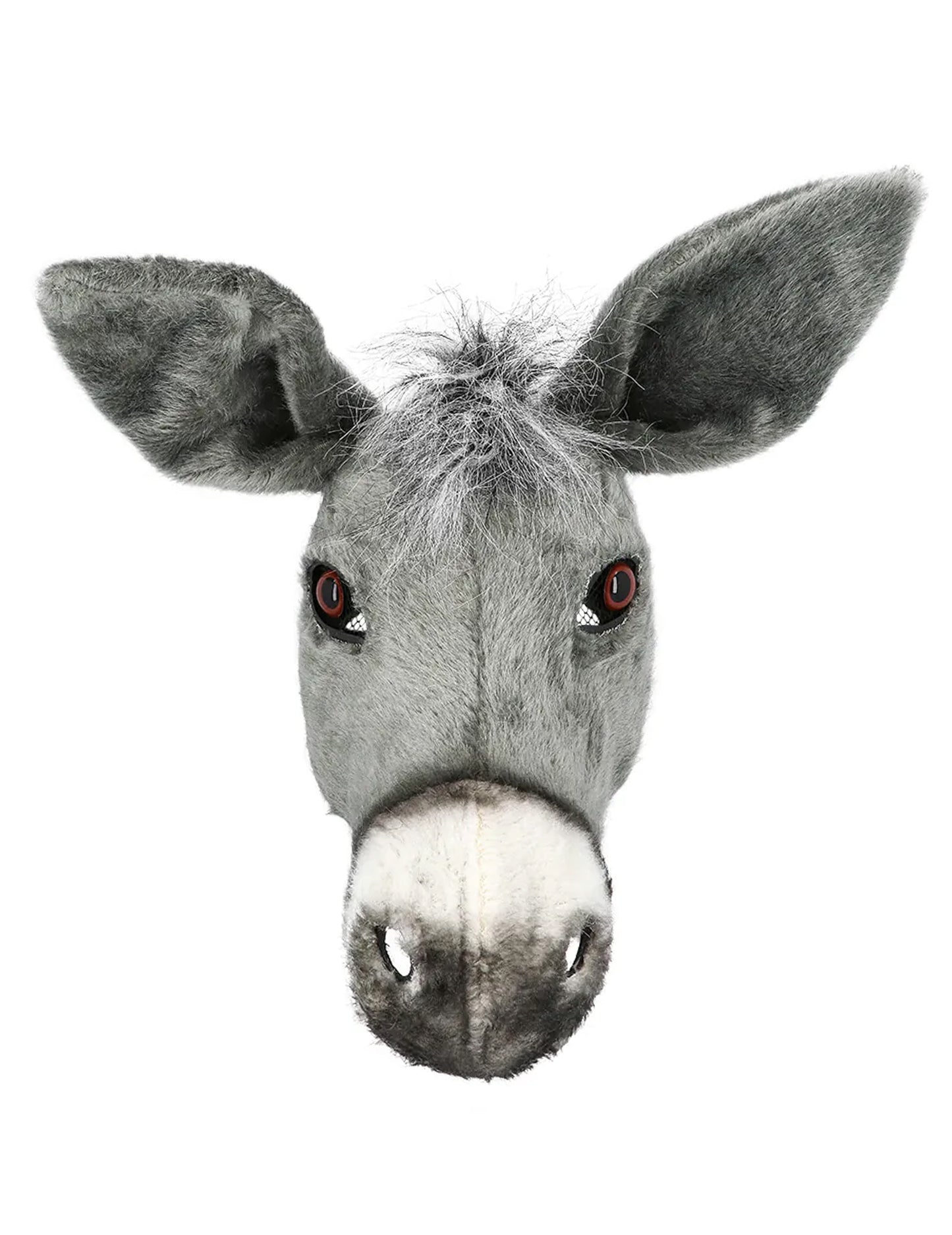Semimască din pluș măgar pentru adulți 