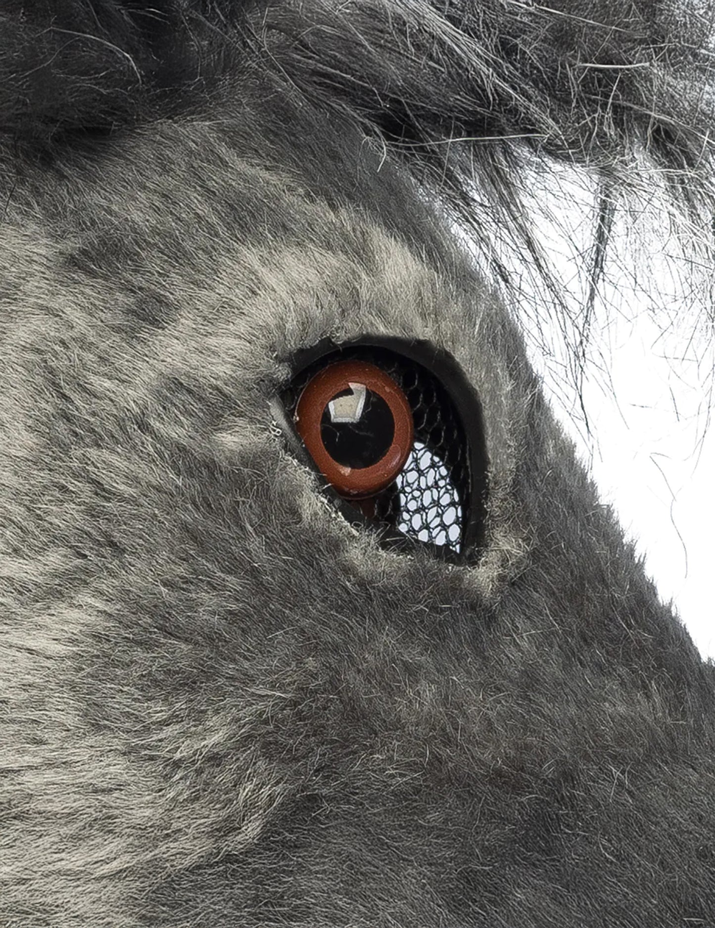 Semimască din pluș măgar pentru adulți 