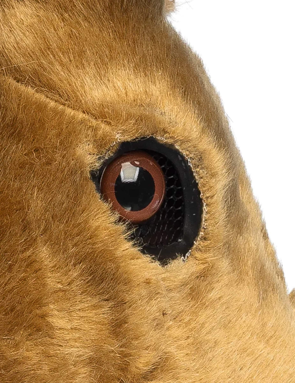 Demi-masque peluche cerf pour adulte marron