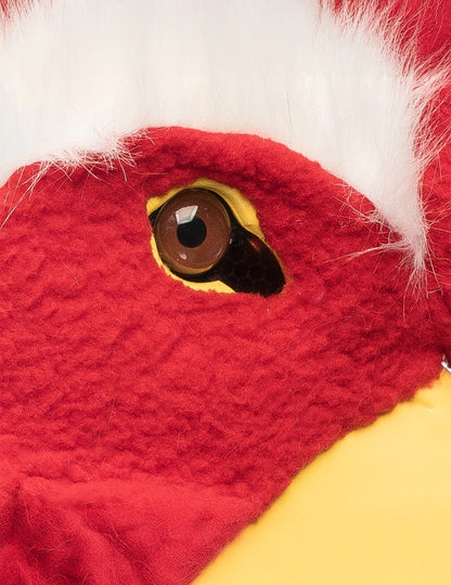 Demi-mască din pluș cocoș pentru adulți 