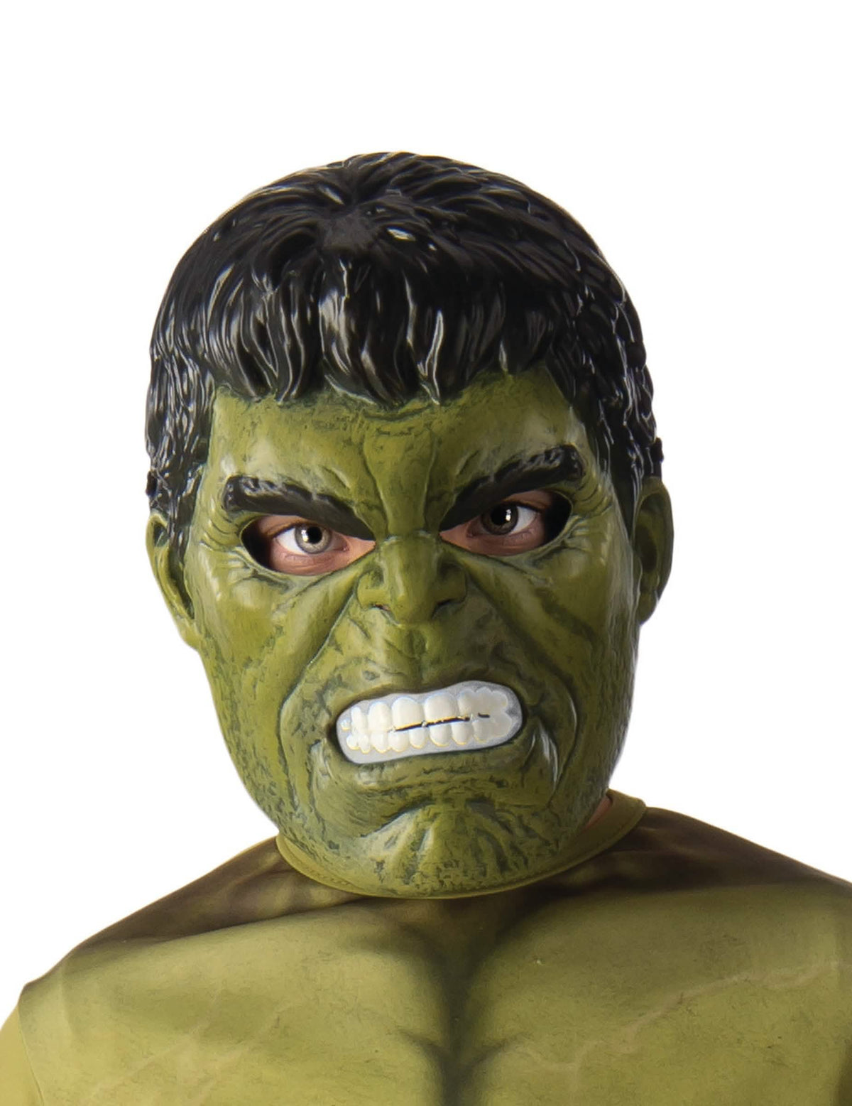 Jumătate de mască Hulk pentru copil verde