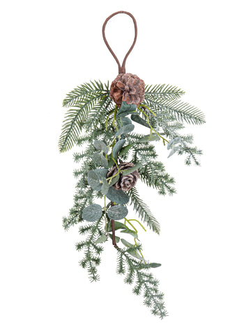 Ghirlandă cu brad și eucalipt 53 cm 