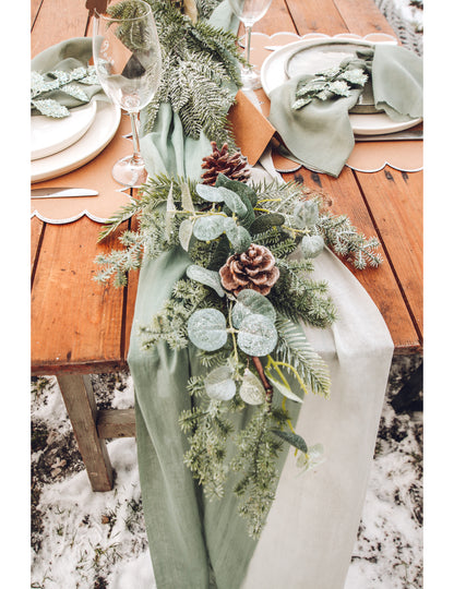 Ghirlandă cu brad și eucalipt 53 cm 