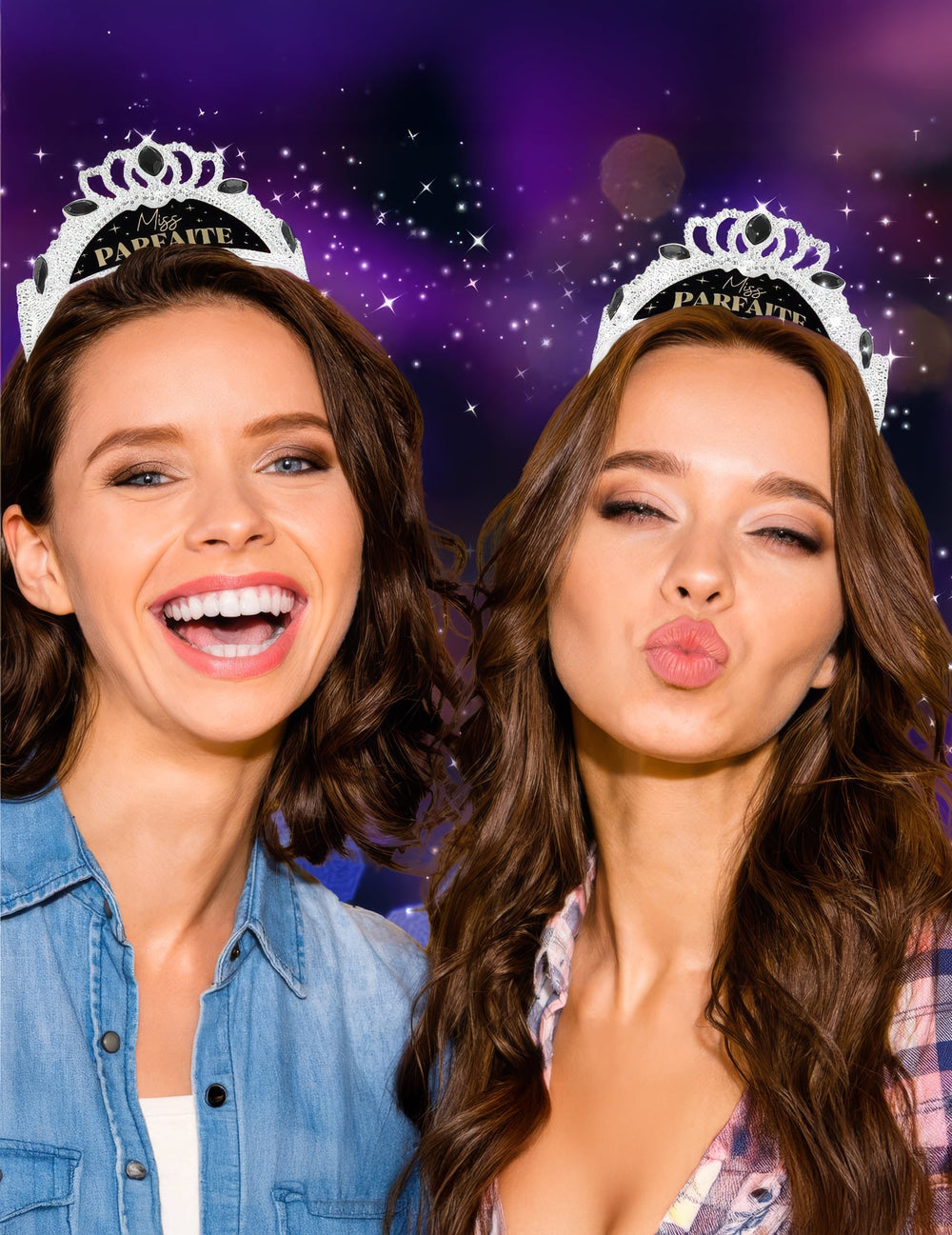 Mise en situation du diadème humoristique Miss Parfaite