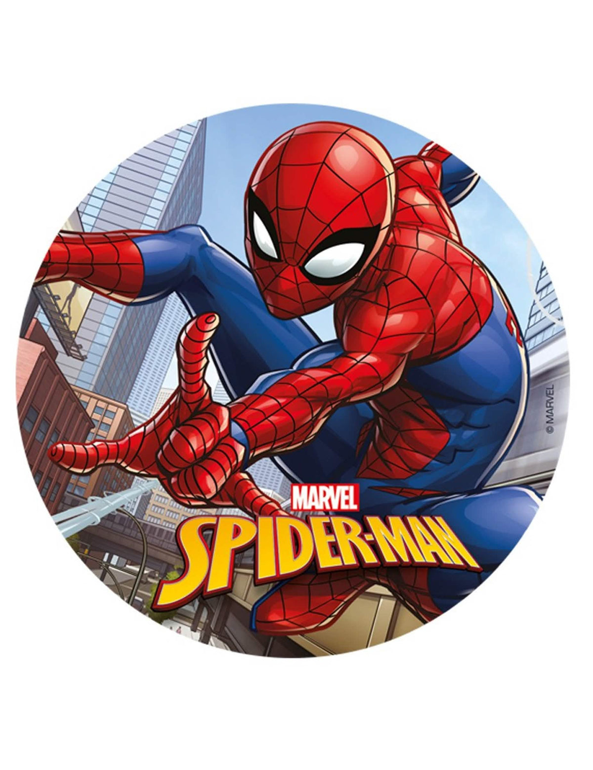 Disc azyme Spiderman pentru copil roșu și albastru