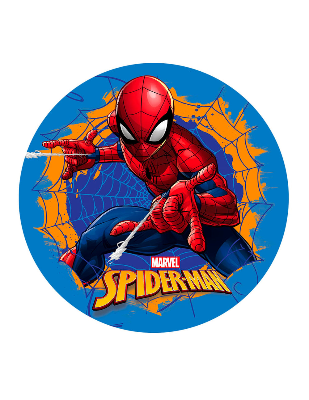 Disque en azyme Spiderman pour enfant bleu