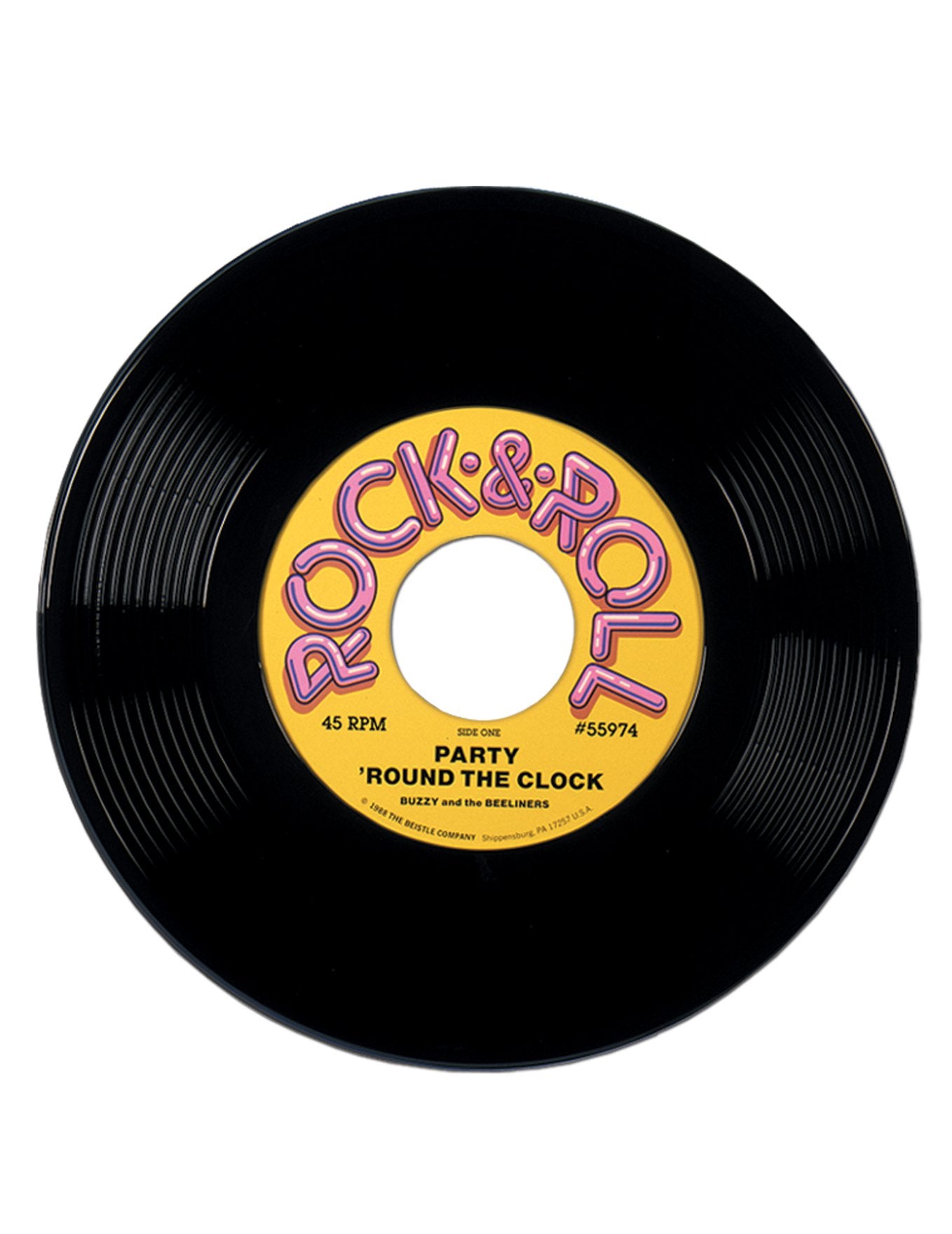 Disc vinil uriaș 48 cm decorațiune ani '50 