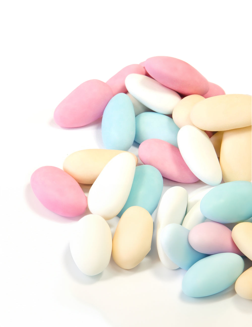Dragées amandes de communion pour fête multicolore