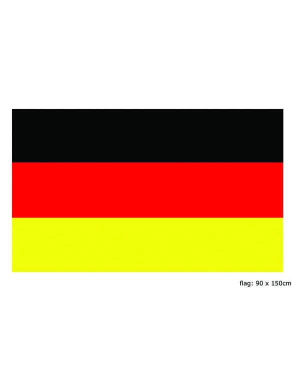 Drapel germania pentru suporter negru roșu și galben