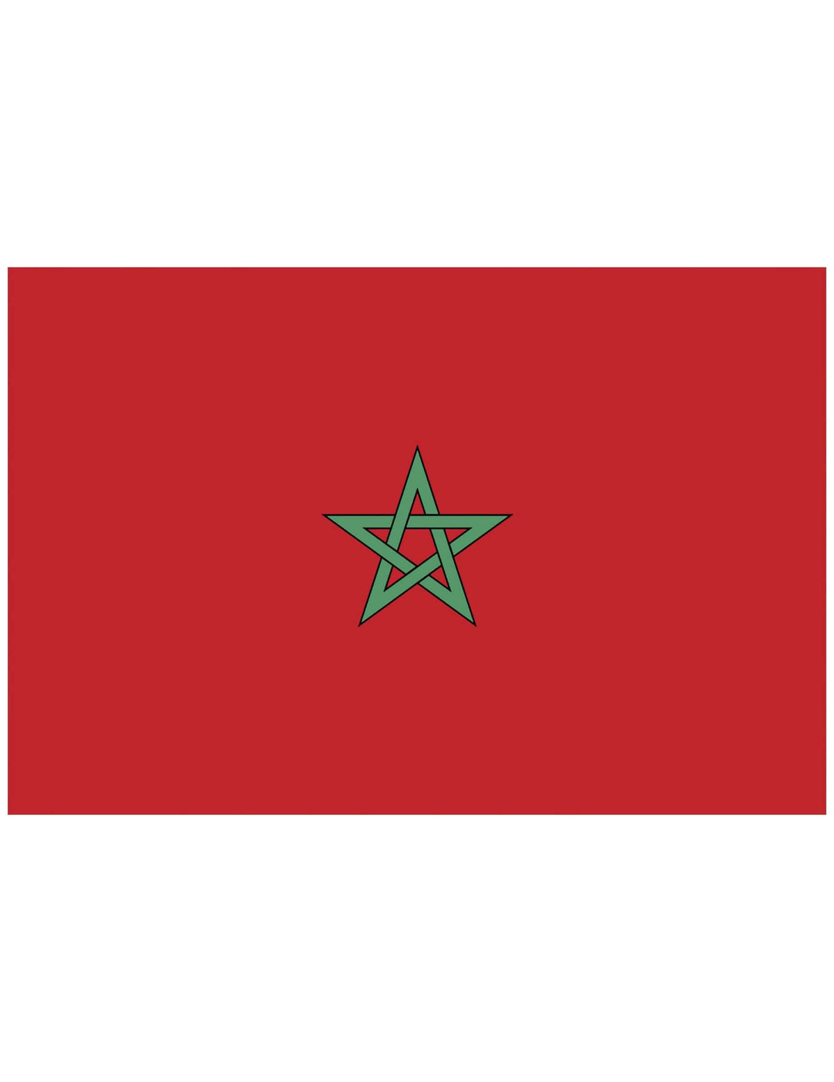 Drapeau de supporter Maroc 90 X 150 cm