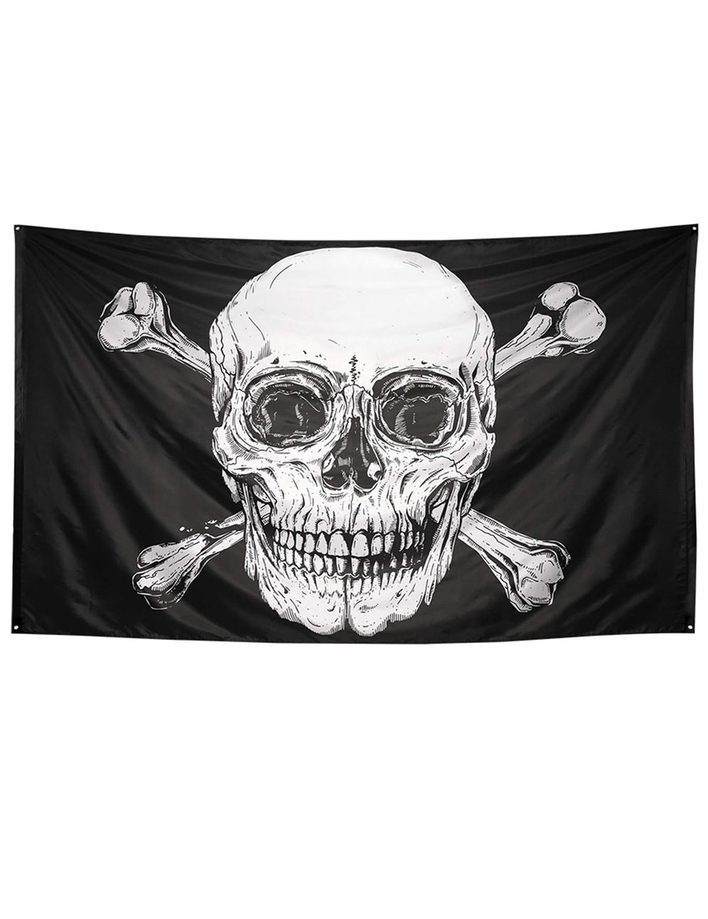 Drapel pirat Jolly Roger pentru decor alb și negru