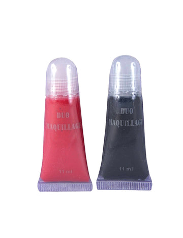 Duo maquillage rouge et noir