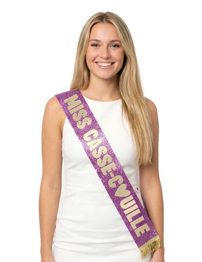 Eșarfă Miss Casse-couille cu paiete 