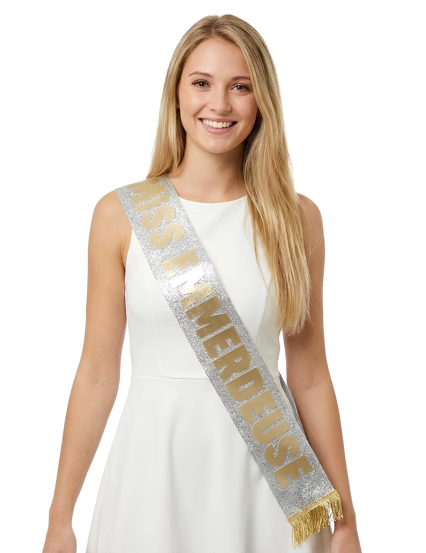 Eșarfă Miss Nesuferită cu paiete 