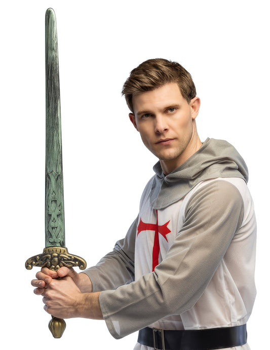Mise en situation de l'épée de chevalier pour adulte