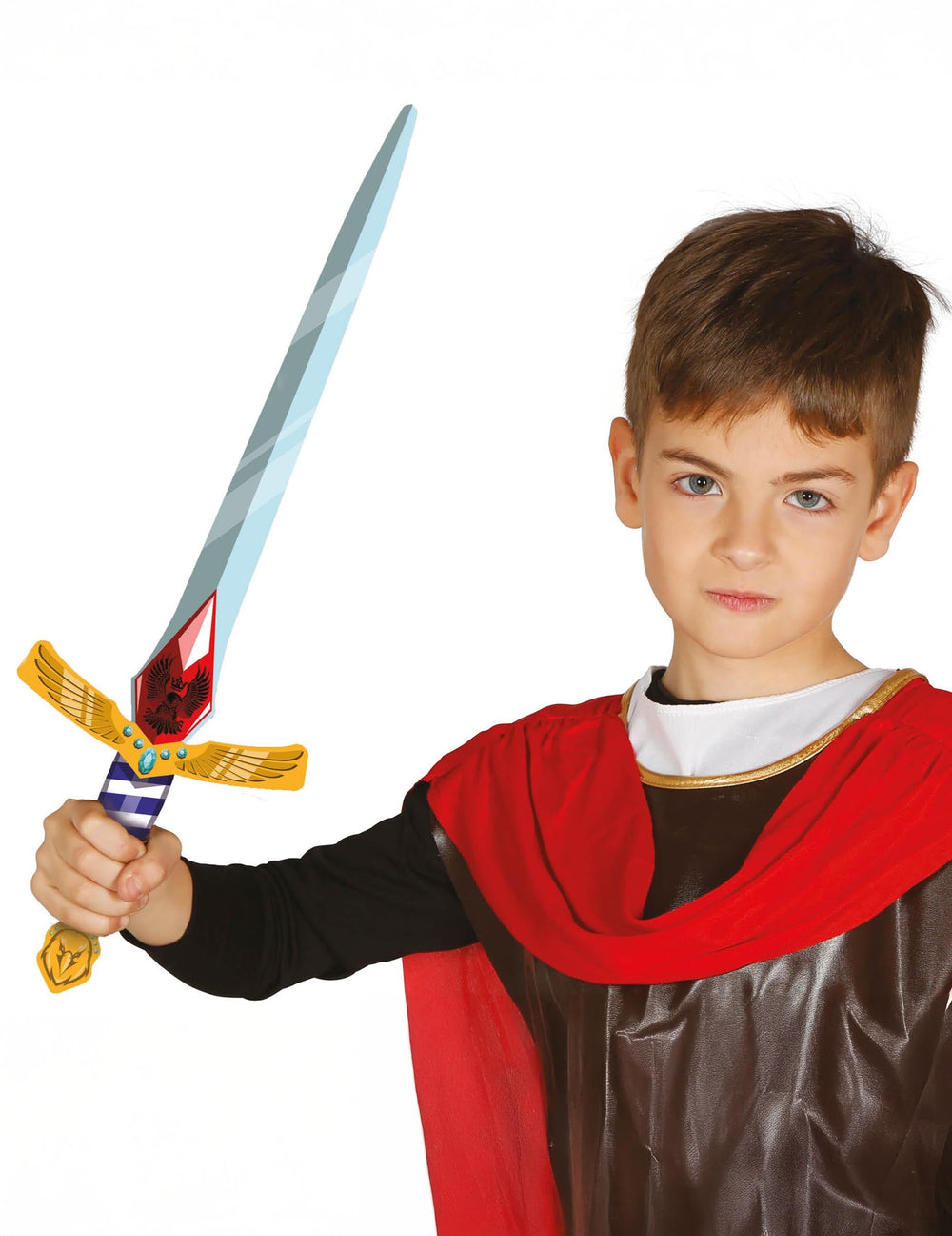 Mise en situation de l'épée de chevalier en mousse