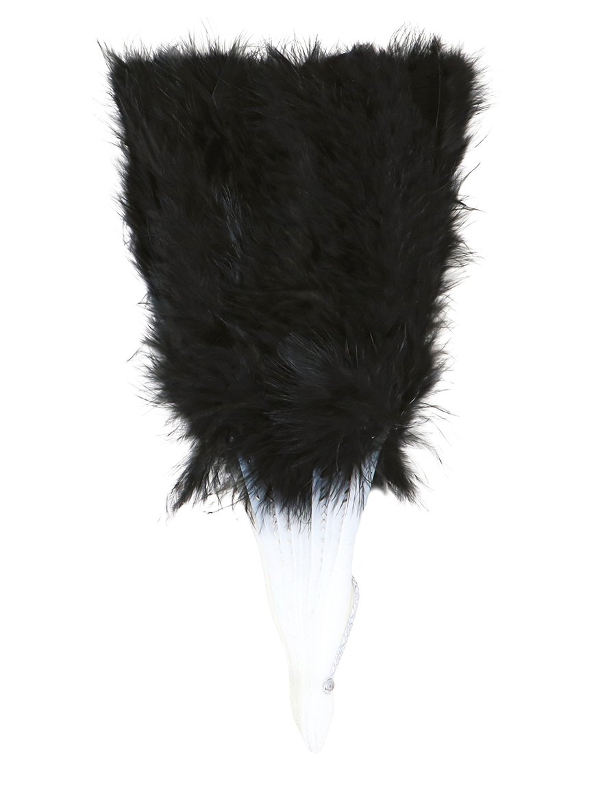 25 cm cu pene negre