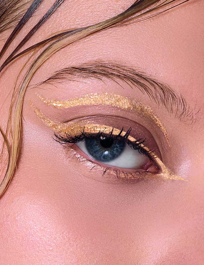 Eyeliner cu sclipici sau metalic - Si si la paillette™