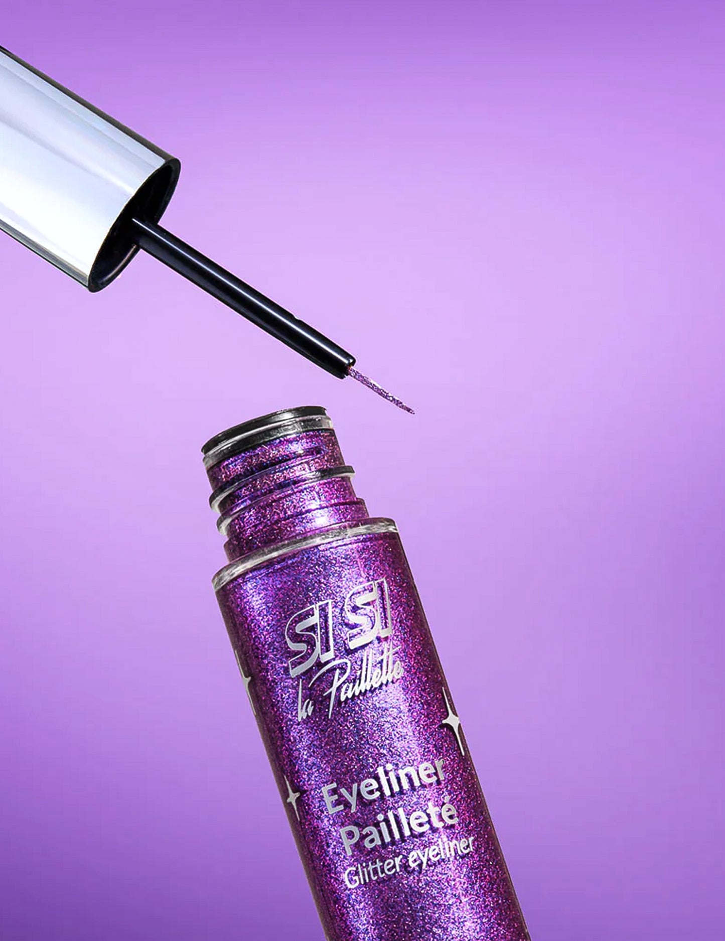 Eyeliner mov cu sclipici - Si si la paillette™