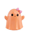 Fantôme souriant en résine orange pastel 20 cm