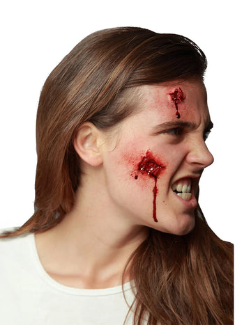 Faux răni deschise pentru adulți, roșii și însângerate