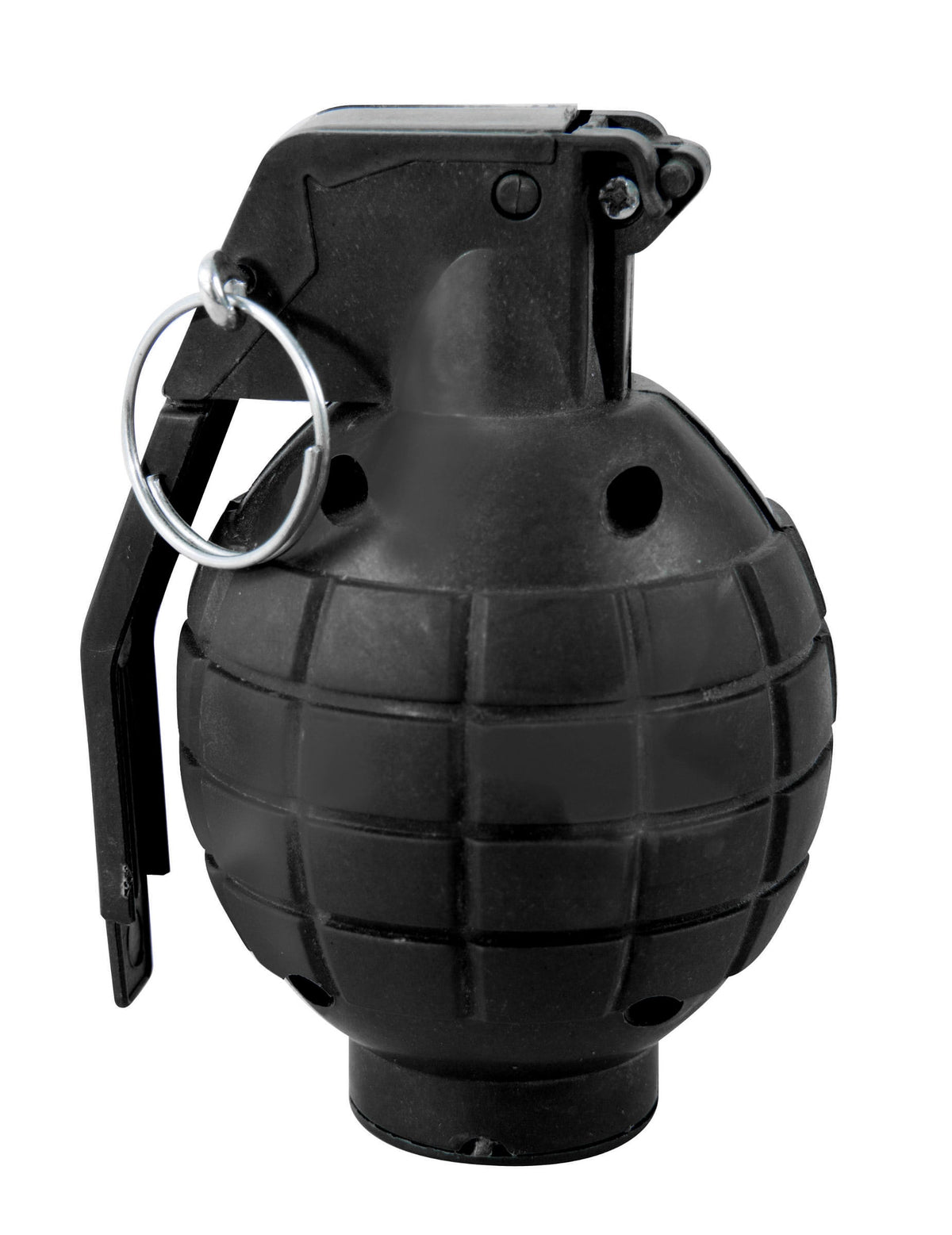 Vue de profil de la fausse grenade sonore militaire pour déguisement
