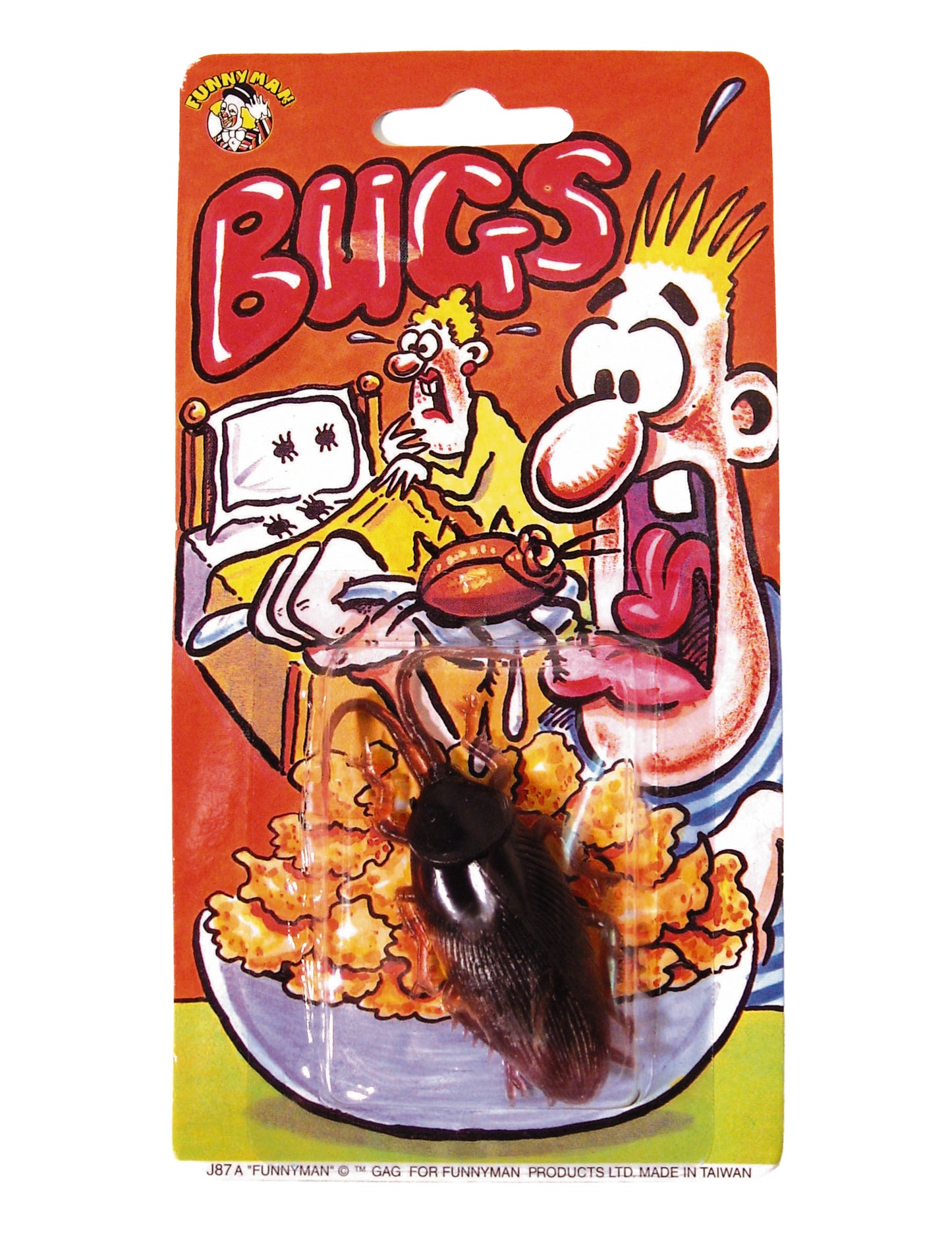 Emballage d'origine du faux cafard farces et attrapes