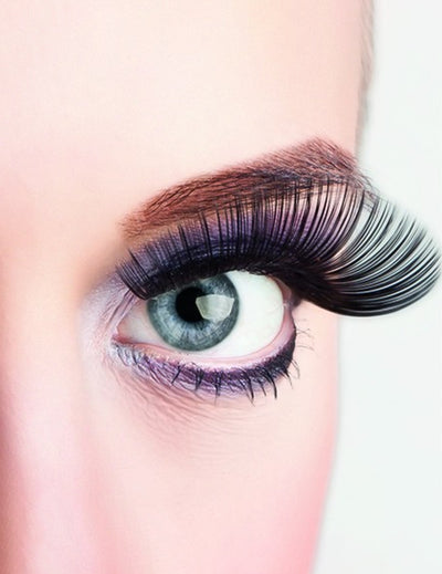 Faux cils longs pour adulte noirs