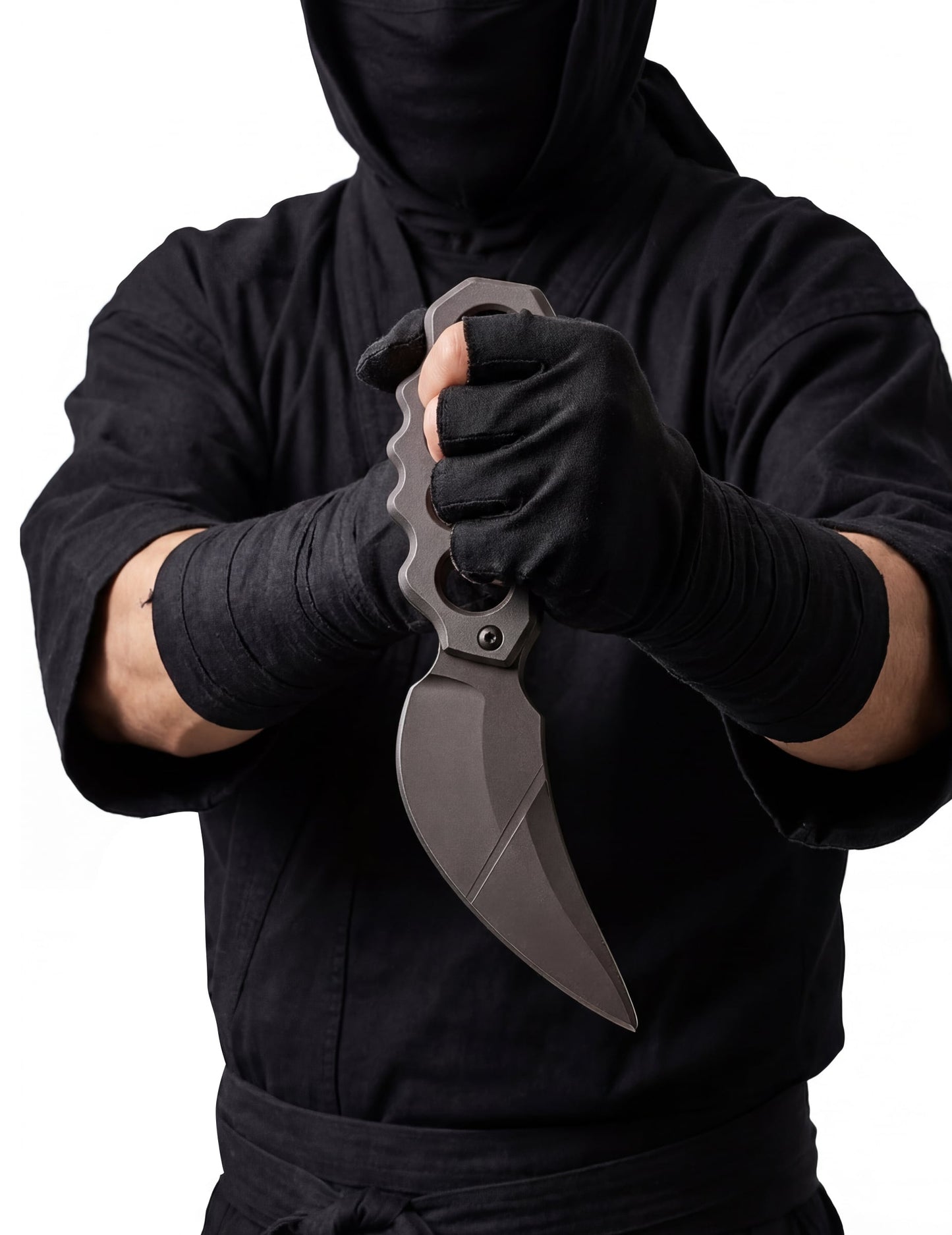 Faux couteau ninja pour adulte gris