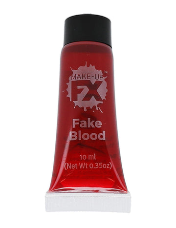 Faux sang Halloween pour adulte rouge en tube de 10 ml