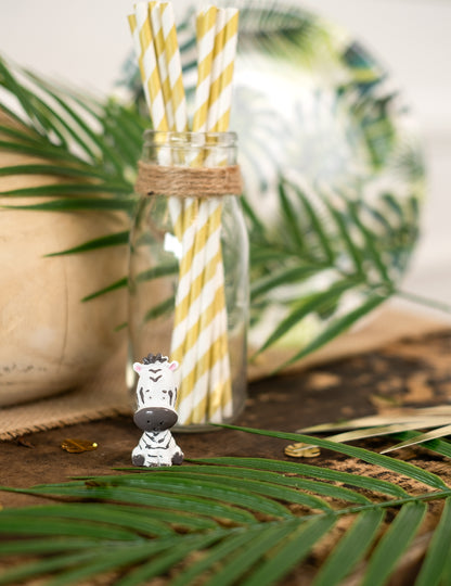 Figurină decorativă din rășină Safari Zebră 3 cm x 2,5 cm