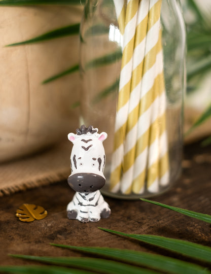 Figurină decorativă din rășină Safari Zebră 3 cm x 2,5 cm
