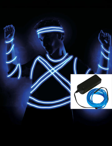 Fil LED bleu 5 m