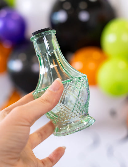 Flacon de sticlă verde 11,5 cm