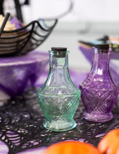 Flacon de sticlă verde 11,5 cm