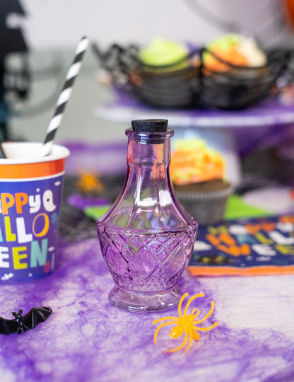 Flacon de sticlă violet 11,5 cm